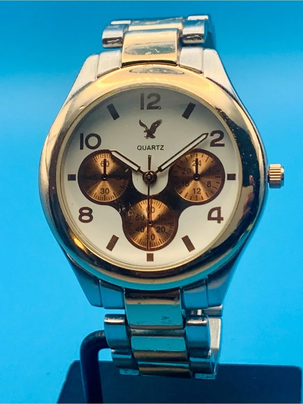 AMERICAN EAGLE Men’s Women’s Unisex Wristwatch Faux Subdials Working New Battery